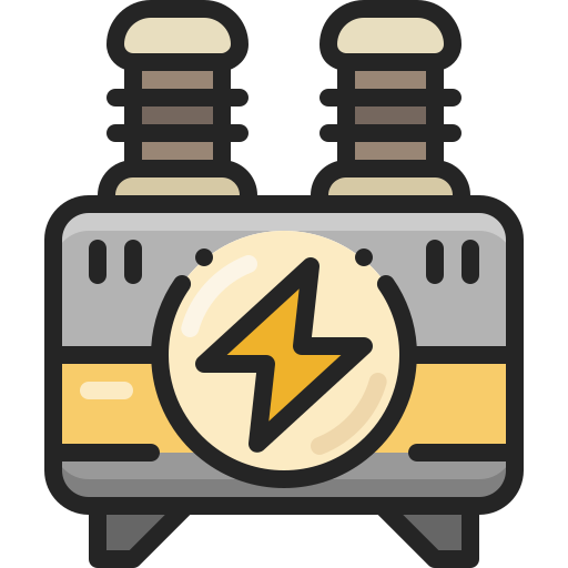 Power transformer Generic Outline Color icon
