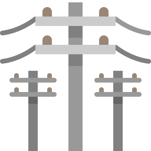 poste electrico Generic Flat icono