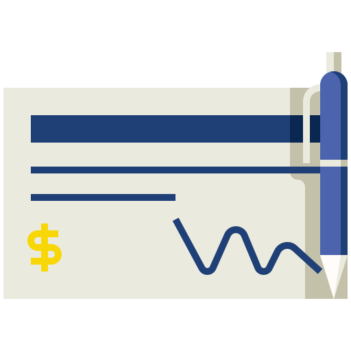 cheque bancario Generic Flat icono