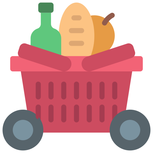 Food delivery Juicy Fish Flat icon