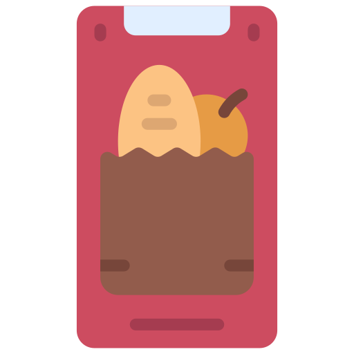 aplicación de comida Juicy Fish Flat icono