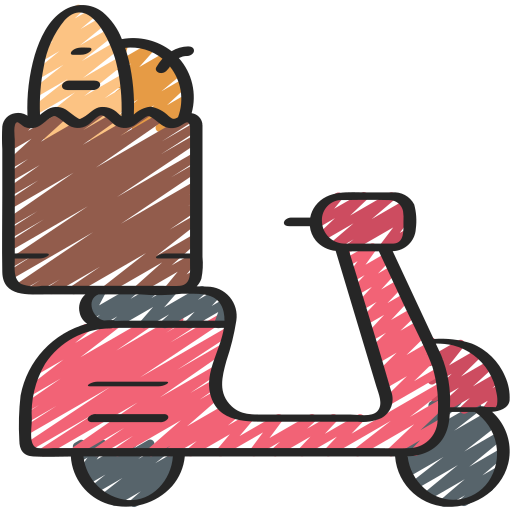 bicicleta de reparto Juicy Fish Sketchy icono