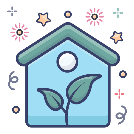 groen huis Generic Outline Color icoon