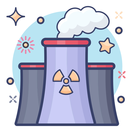 energia nuklearna Generic Outline Color ikona