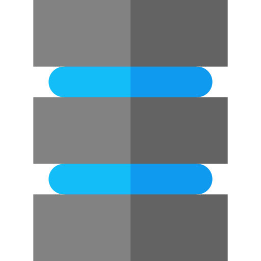 base de données Basic Straight Flat Icône