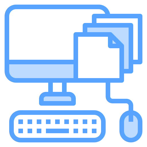 Computer Catkuro Blue icon