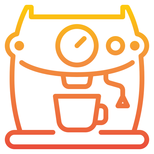 Coffee machine Catkuro Gradient icon
