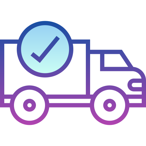 Delivery truck Detailed bright Gradient icon