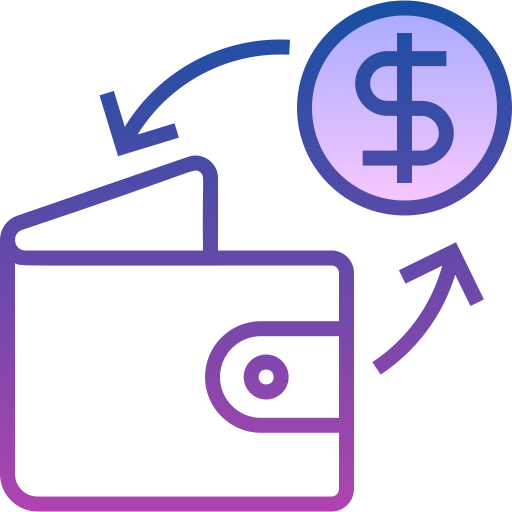 Cashback Detailed bright Gradient icon