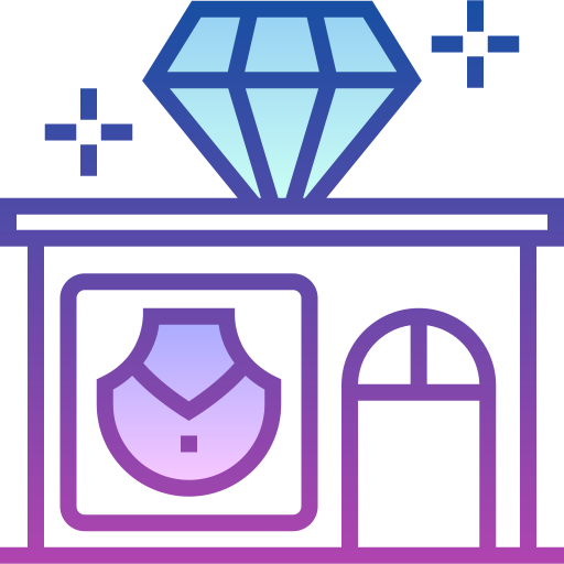 Jewelry store Detailed bright Gradient icon