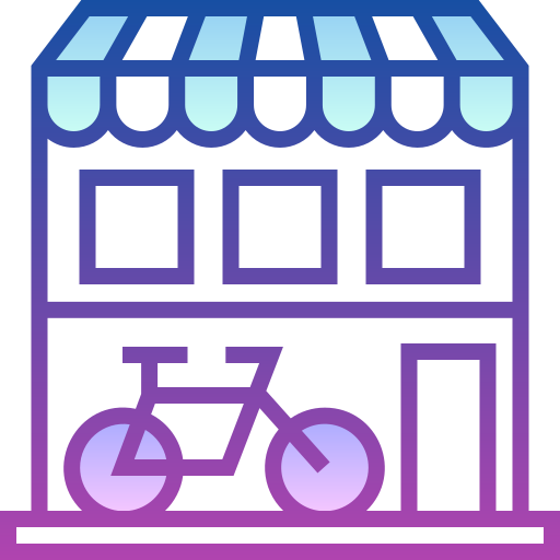 bicicletas Detailed bright Gradient icono