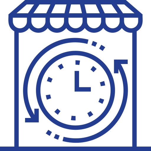 Business hours Detailed bright Lineal icon
