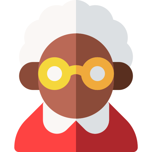 Старая женщина Basic Rounded Flat иконка