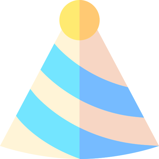 Праздничная шляпа Basic Straight Flat иконка