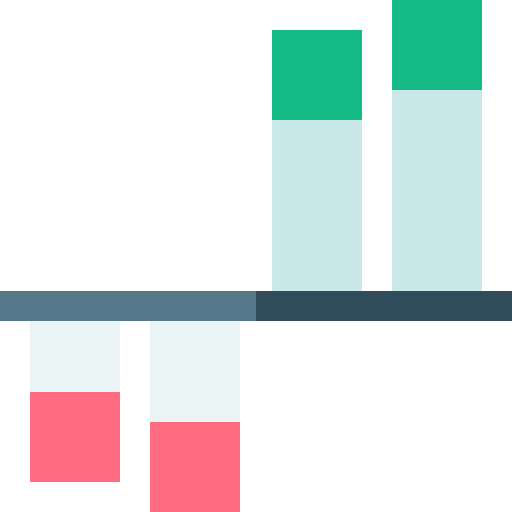 balkendiagramm Basic Straight Flat icon