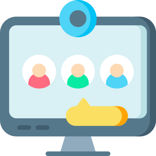 Video conference Special Flat icon