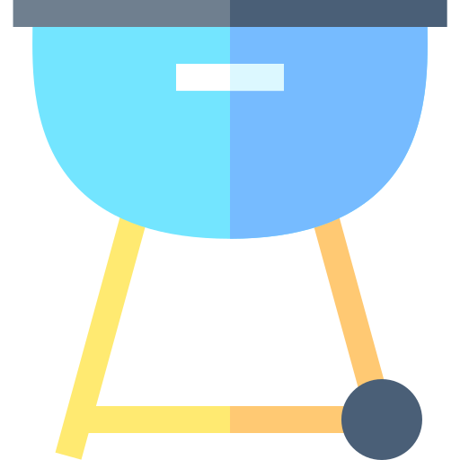 Barbecue Basic Straight Flat icon