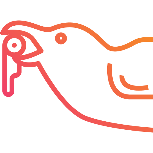 Ворона Mangsaabguru Lineal Gradient иконка