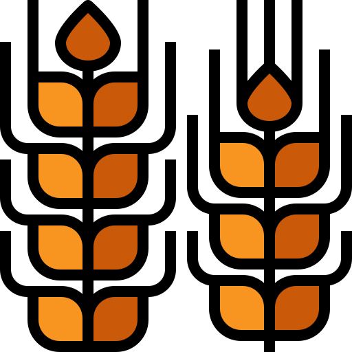 小麦 Mangsaabguru Lineal Color icon
