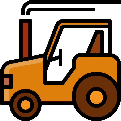 Трактор Mangsaabguru Lineal Color иконка