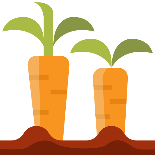 Carrots Mangsaabguru Flat icon