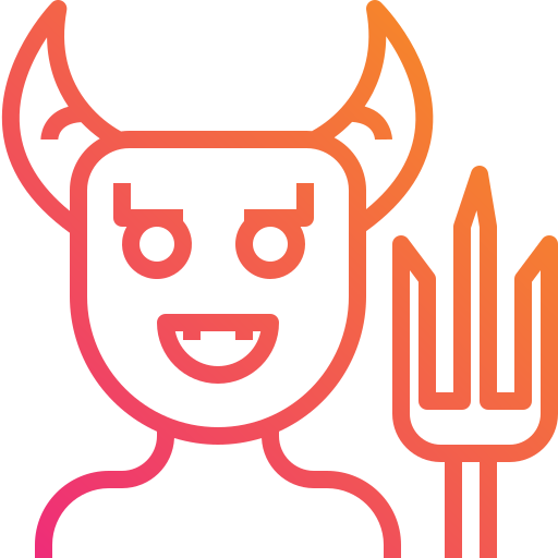 diabeł Mangsaabguru Lineal Gradient ikona
