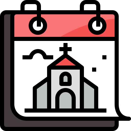 cristianismo Mangsaabguru Lineal Color icono