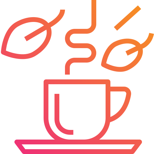 Горячий чай Mangsaabguru Lineal Gradient иконка