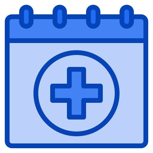 의료 예약 Generic Blue icon