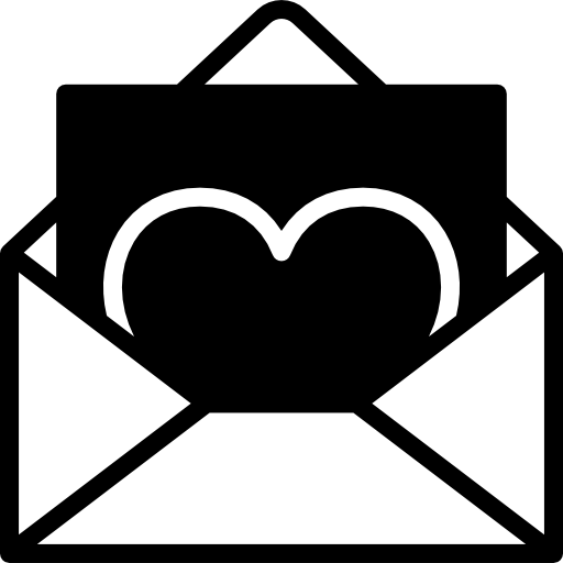 carta de amor Basic Miscellany Fill icono