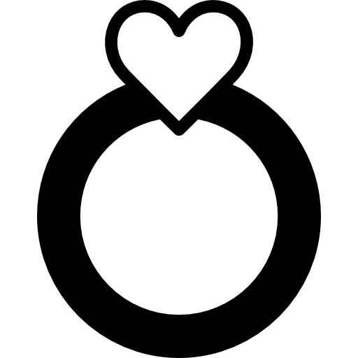 anello di fidanzamento Basic Miscellany Fill icona