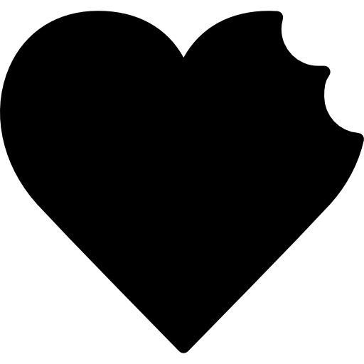 gebroken hart Basic Miscellany Fill icoon
