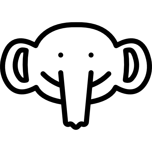elefante Basic Miscellany Lineal icona