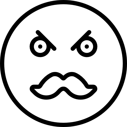 Moustache Basic Miscellany Lineal icon