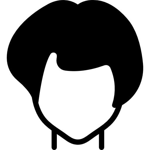 cabello de mujer Basic Miscellany Fill icono