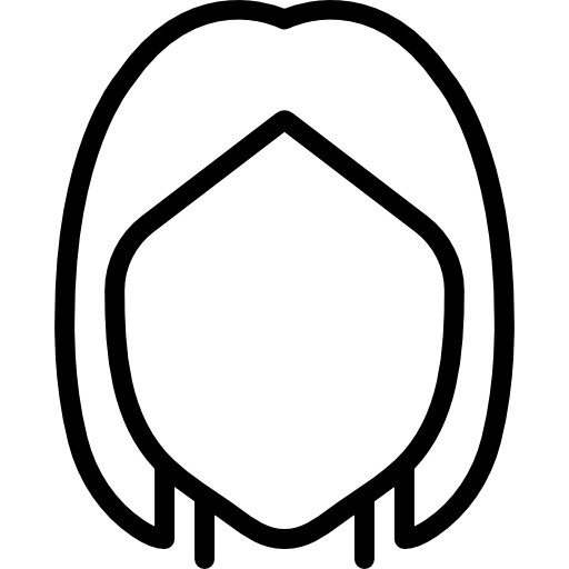 cabello de mujer Basic Miscellany Lineal icono