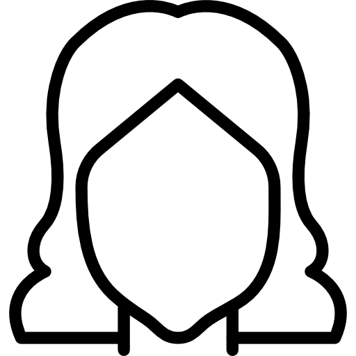 cabello de mujer Basic Miscellany Lineal icono