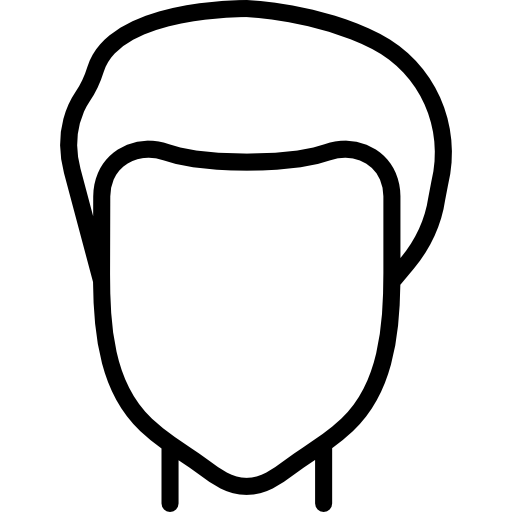 włosy męskie Basic Miscellany Lineal ikona