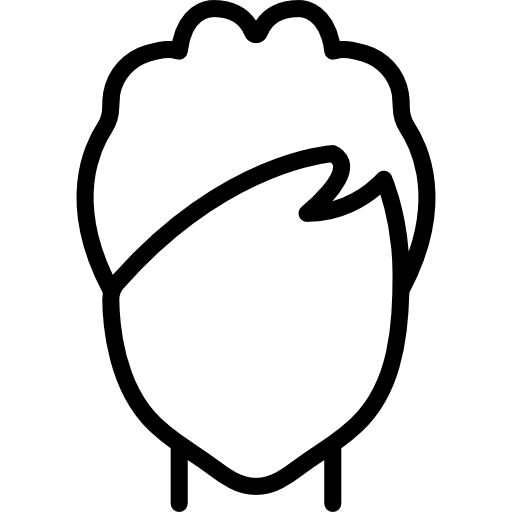cabello hombre Basic Miscellany Lineal icono