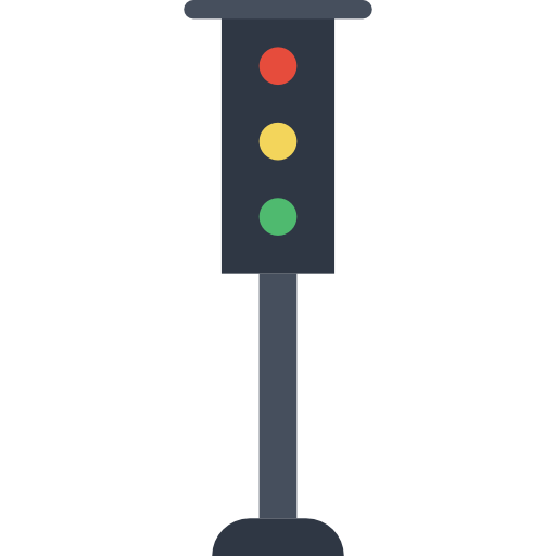 semáforo Basic Miscellany Flat icono