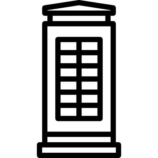 cabina telefonica Basic Miscellany Lineal icona