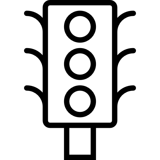 semáforo Basic Miscellany Lineal icono