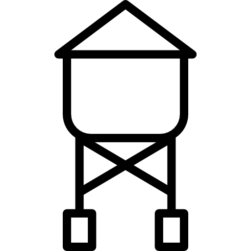 wieża ciśnień Basic Miscellany Lineal ikona