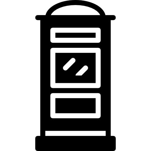 Phone booth Basic Miscellany Fill icon