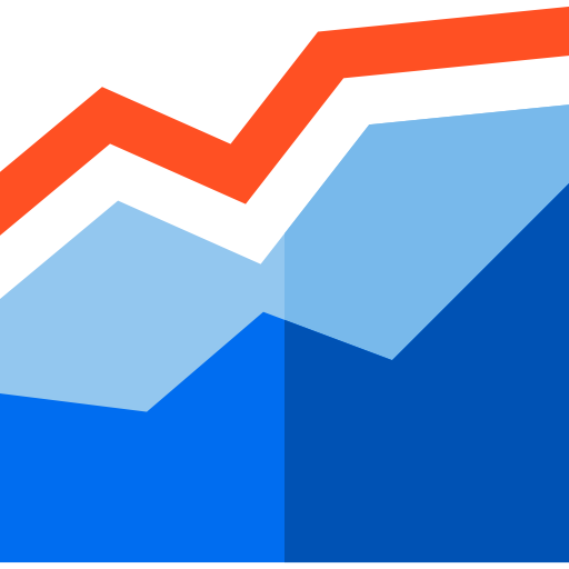 統計 Basic Straight Flat icon