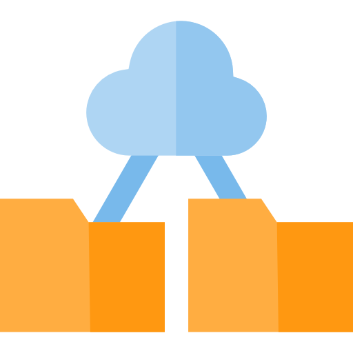 cloud computing Basic Straight Flat icon