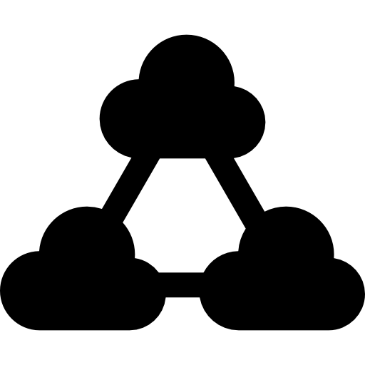 cloud computing Basic Straight Filled icoon
