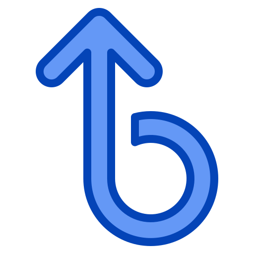 kromme Generic Blue icoon