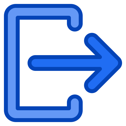 ausloggen Generic Blue icon