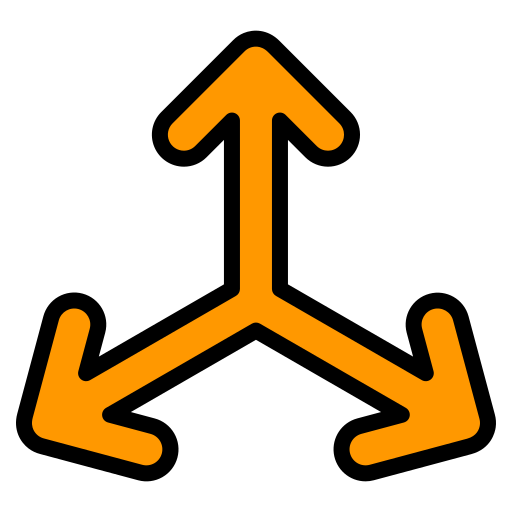 tres flechas Mavadee Lineal Color icono